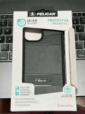 Pelican Protector Magnetic Case for iPhone 16 Plus - Black